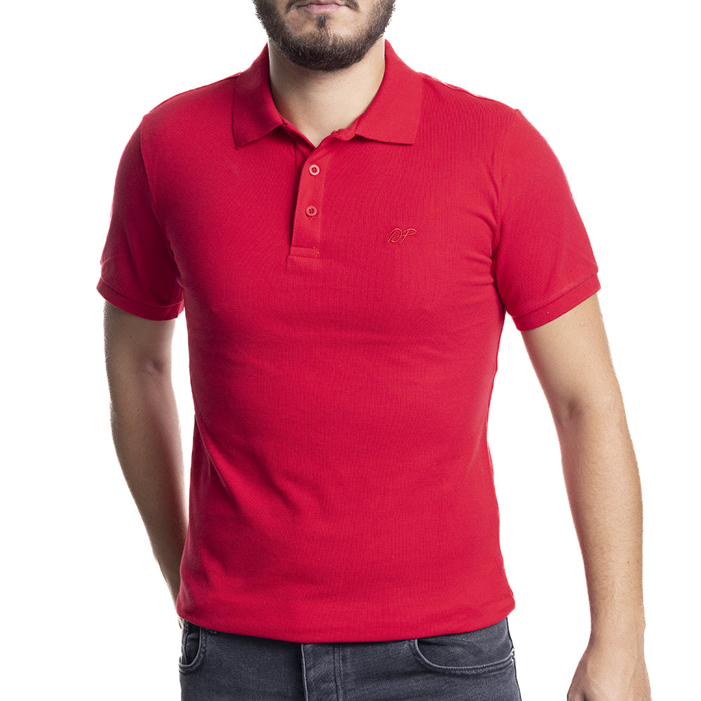 Depart Polo Shirt Homme Regular Rouge 100% Coton - 2