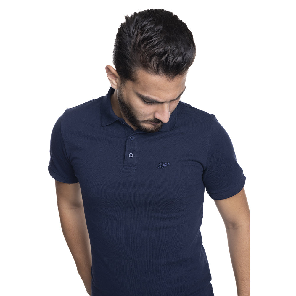 Depart Polo Shirt Homme Regular Navy 100% Coton - 3