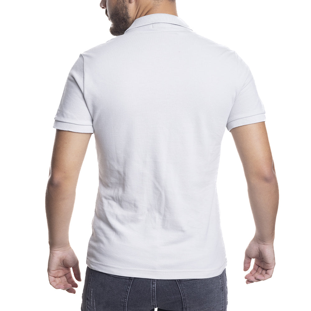 Depart Polo Shirt Homme Regular Gris 100% Coton - 4