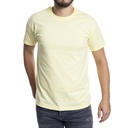 Depart T-Shirt Homme Jaune 100% Coton Simple - 4