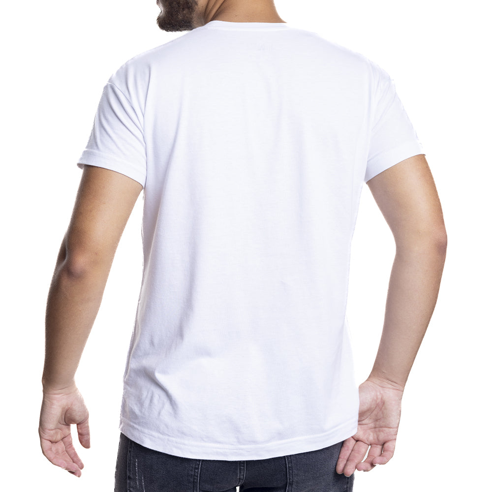 Depart T-Shirt Homme Blanc 100% Coton Simple - 3