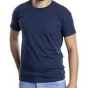 Depart T-Shirt Homme Bleu Marine 100% Coton Simple - 2