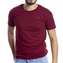 Depart T-Shirt Homme Bordeau 100% Coton Simple - 2