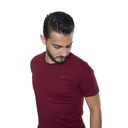 Depart T-Shirt Homme Bordeau 100% Coton Simple - 3