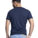Depart T-Shirt Homme Bleu 100% Coton Simple - 2