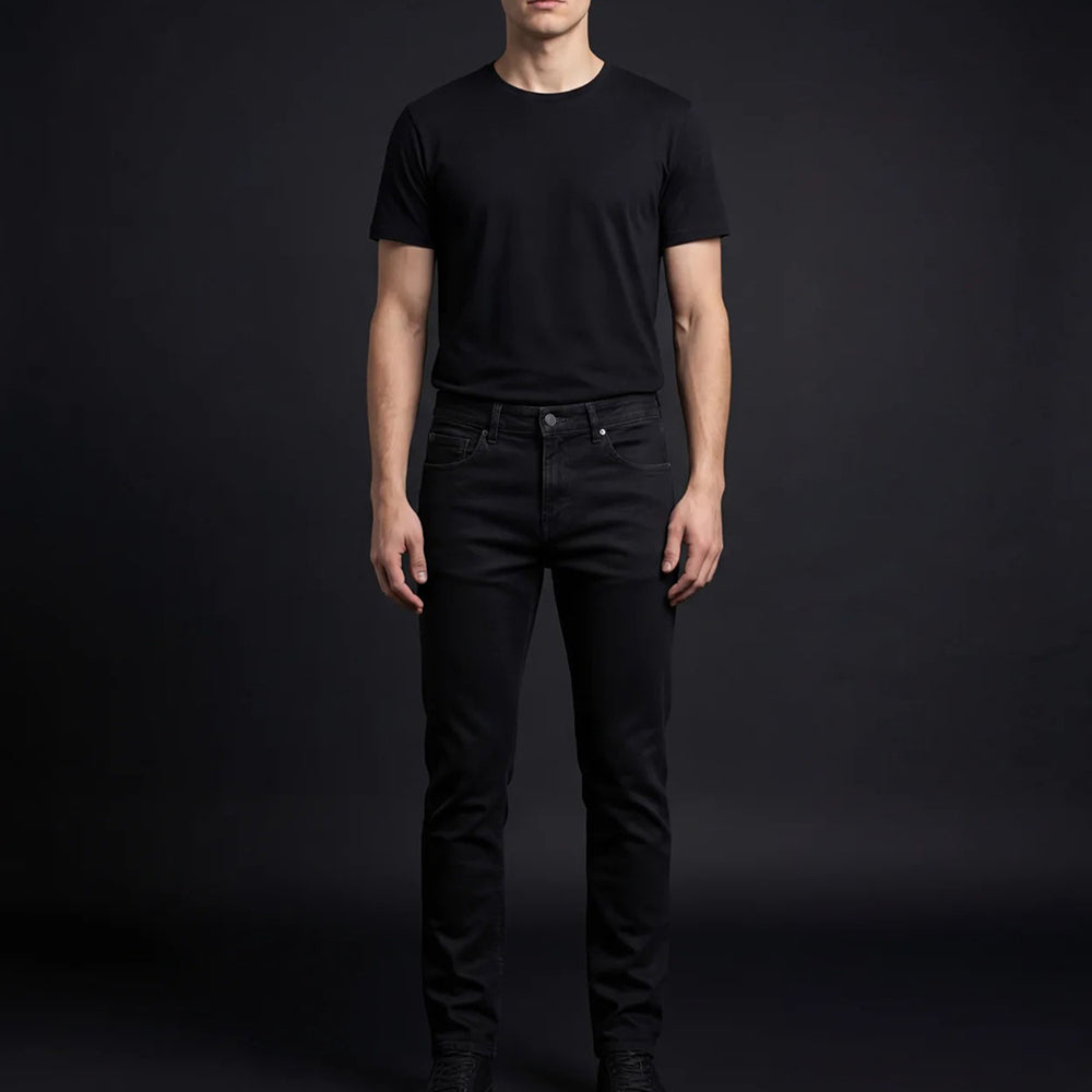 Depart Pantalon Jean Slim Homme Noir - 3