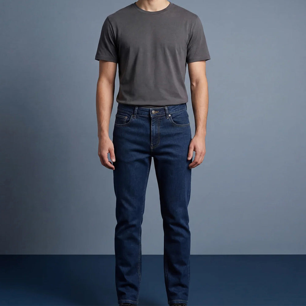 Depart Pantalon Jean Slim Homme Bleu - 6