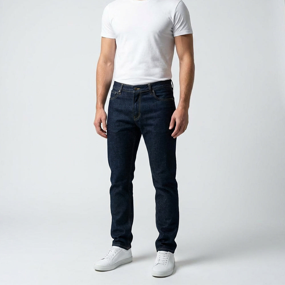 Depart Pantalon Jean Regular Homme Bleu - 5