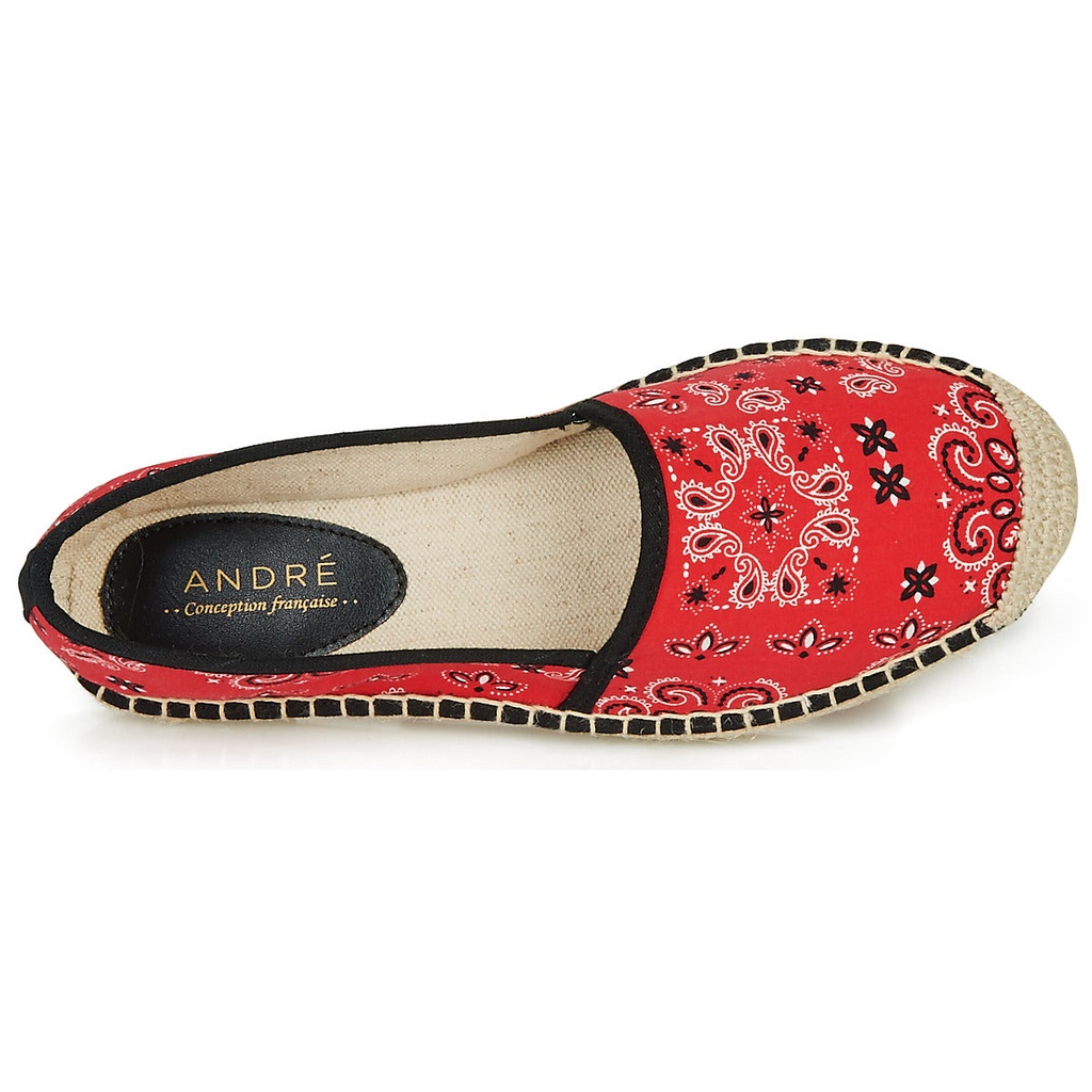 Andre Espadrilles Femme Hadriana Textile Rouge - 6