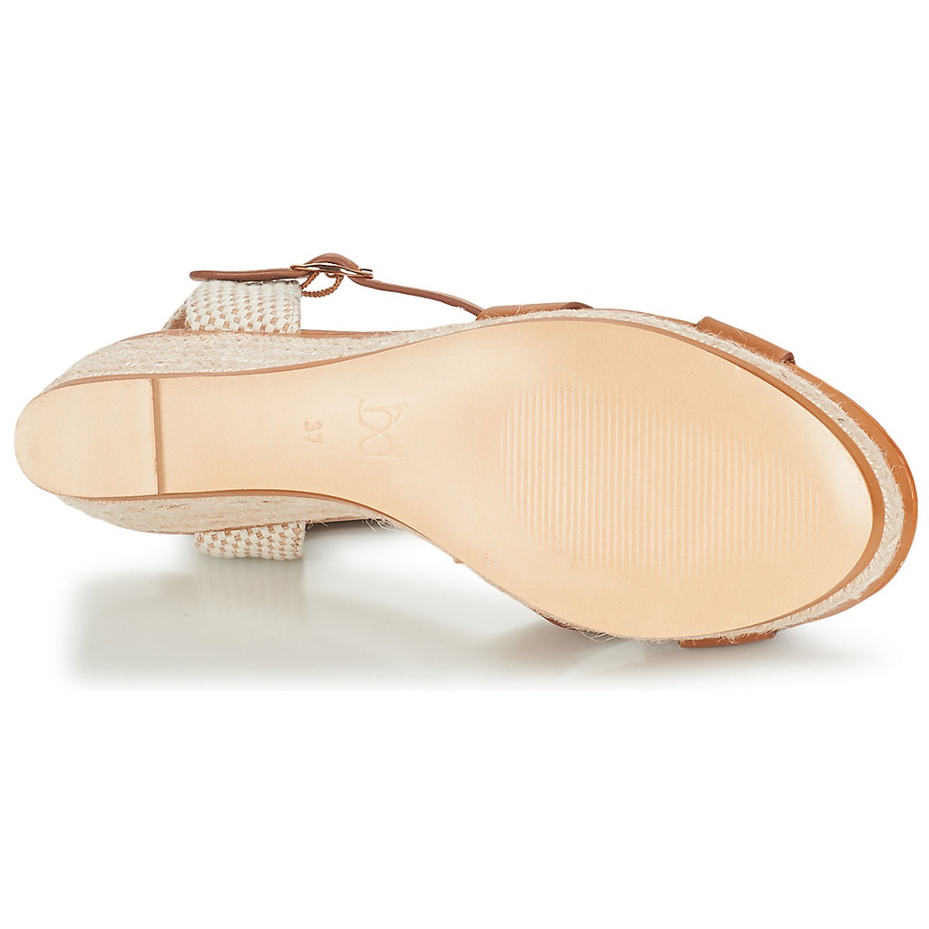 Andre Sandales Femme Sand Cuir Marron Beige - 7
