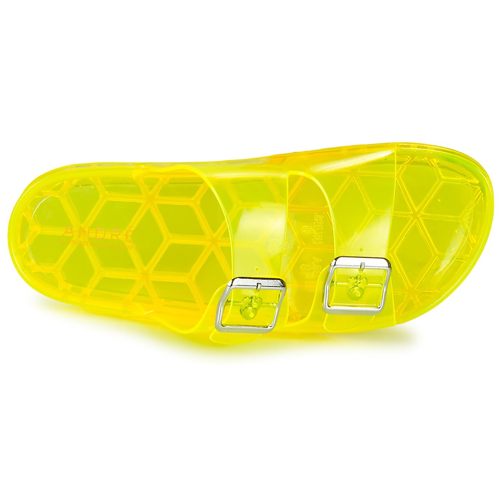 Andre Mules De Plage Femme En Caoutchouc Jaune - 6