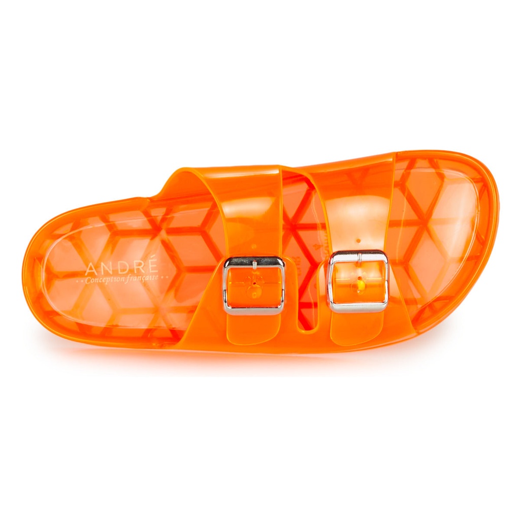 Andre Mules De Plage Femme En Caoutchouc Orange - 6