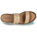 Andre Sabots Femme Romarine Cuir Beige - 6