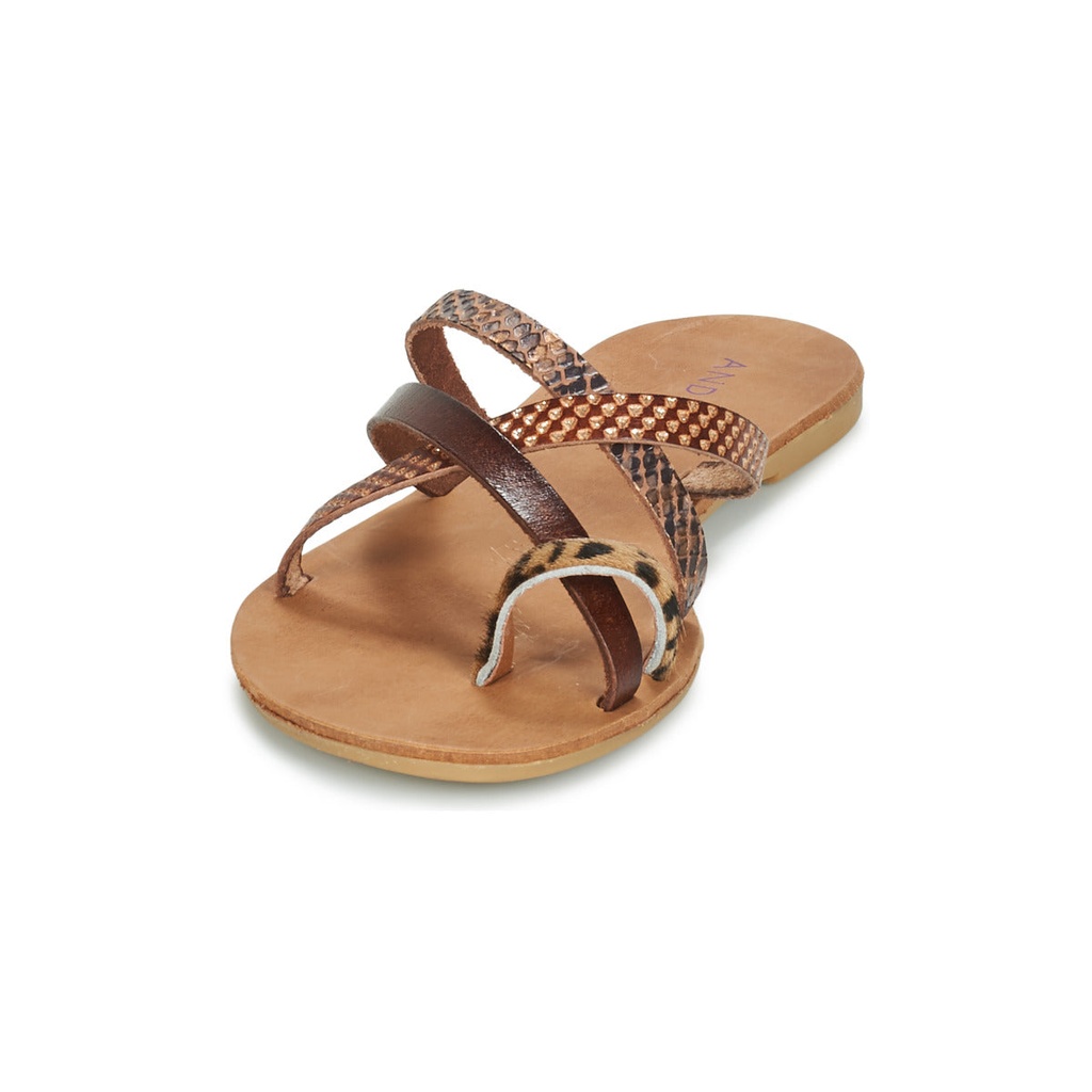 Andre Mules Femme Rye Marron - 3