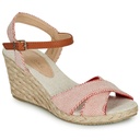 Andre Sandales Femme Pauletta Textile Rouge - 2