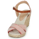 Andre Sandales Femme Pauletta Textile Rouge - 3