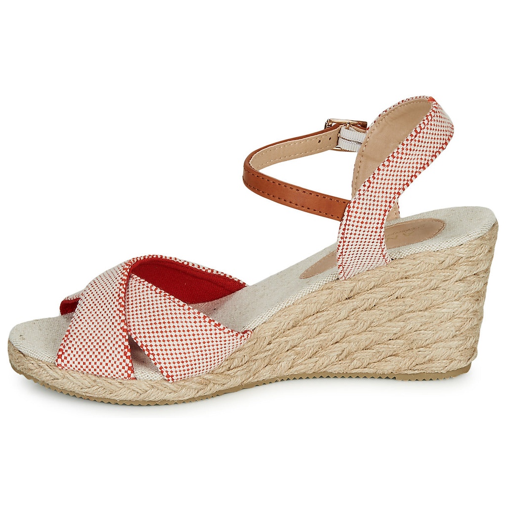 Andre Sandales Femme Pauletta Textile Rouge - 4