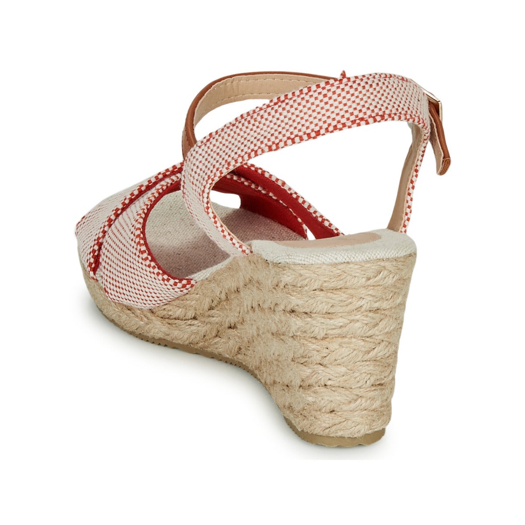 Andre Sandales Femme Pauletta Textile Rouge - 5