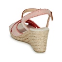 Andre Sandales Femme Pauletta Textile Rouge - 5