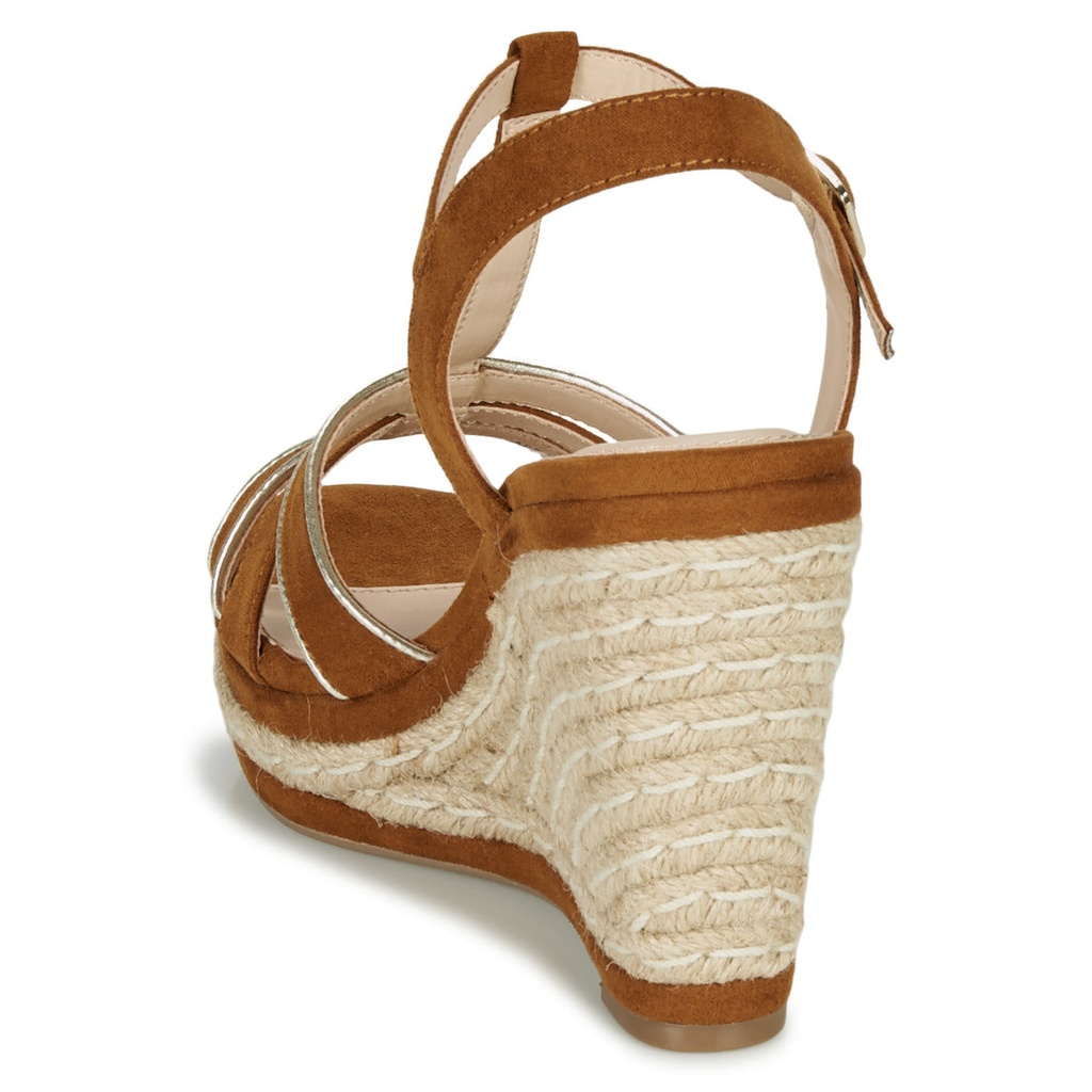 Andre Sandales Femme July Cuir Marron - 5