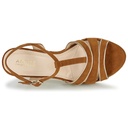 Andre Sandales Femme July Cuir Marron - 6