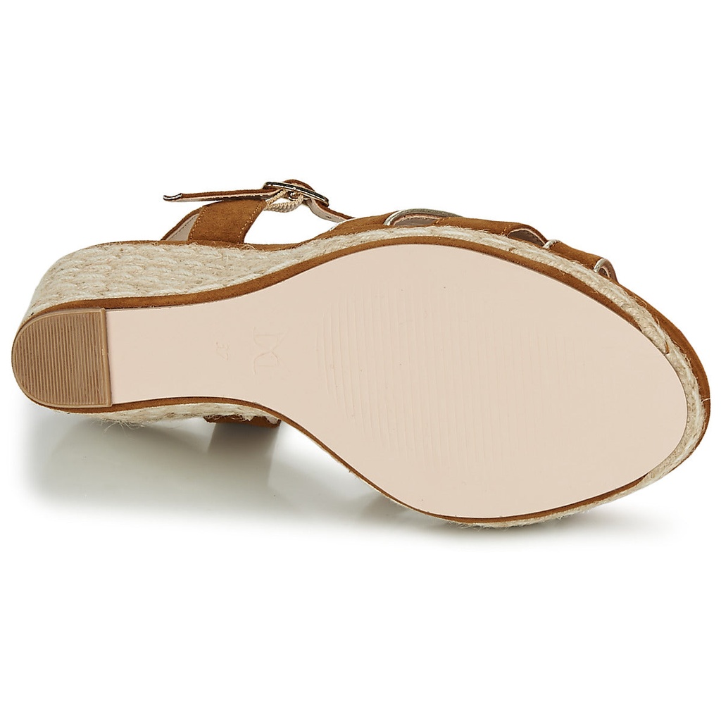 Andre Sandales Femme July Cuir Marron - 7