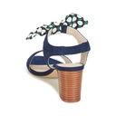 Andre Sandales Femme Supens Daim Bleu - 5