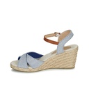 Andre Sandales Femme Pauletta Textile Bleu - 4