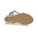 Andre Sandales Femme Pauletta Textile Bleu - 5