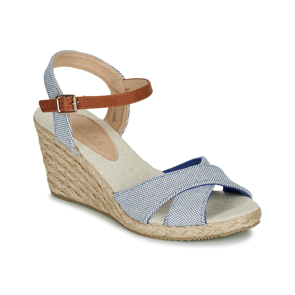 Andre Sandales Femme Pauletta Textile Bleu - 7