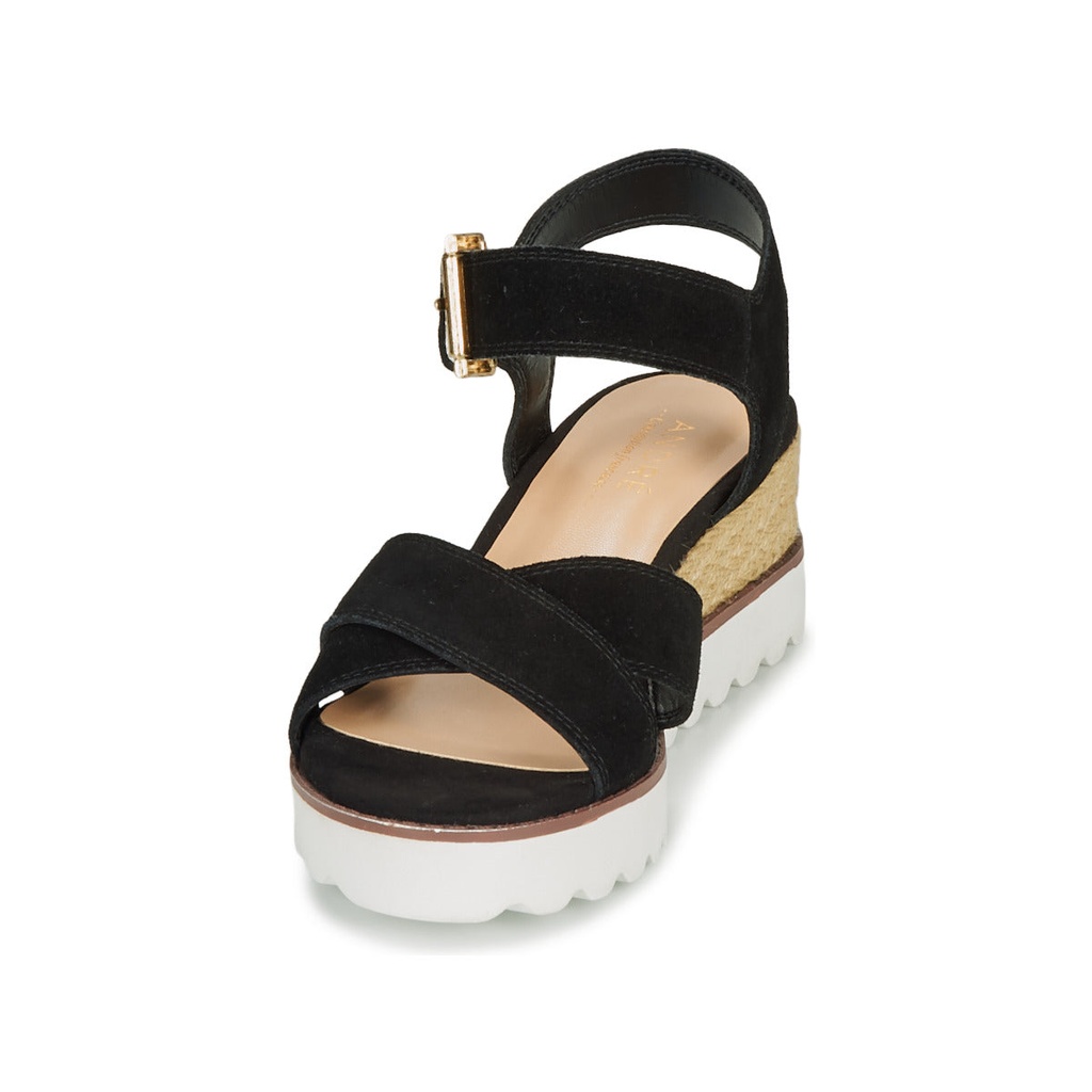 Andre Sandales Femme Daim Noir - 3