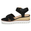 Andre Sandales Femme Daim Noir - 4