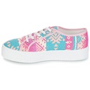 Andre Espadrilles Femme Textile Bleu Rose - 4