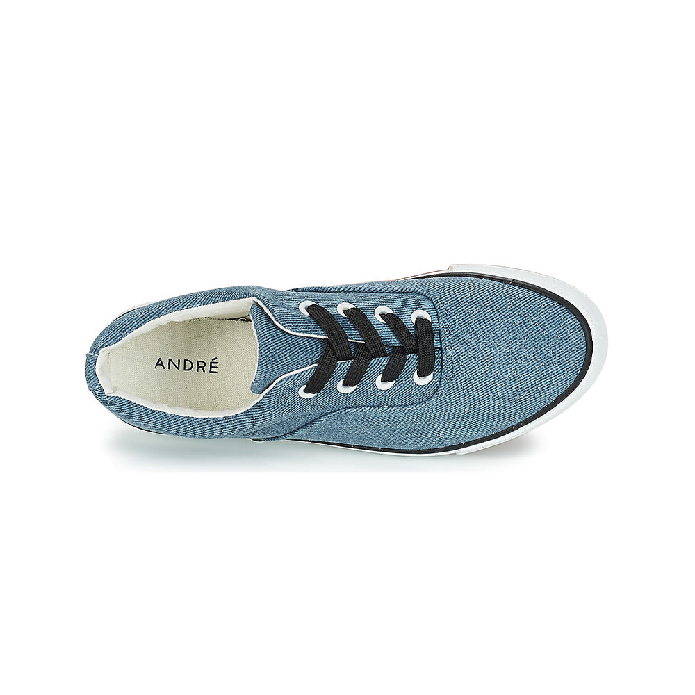 Andre Espadrilles Femme Fusion Textile Blu - 6