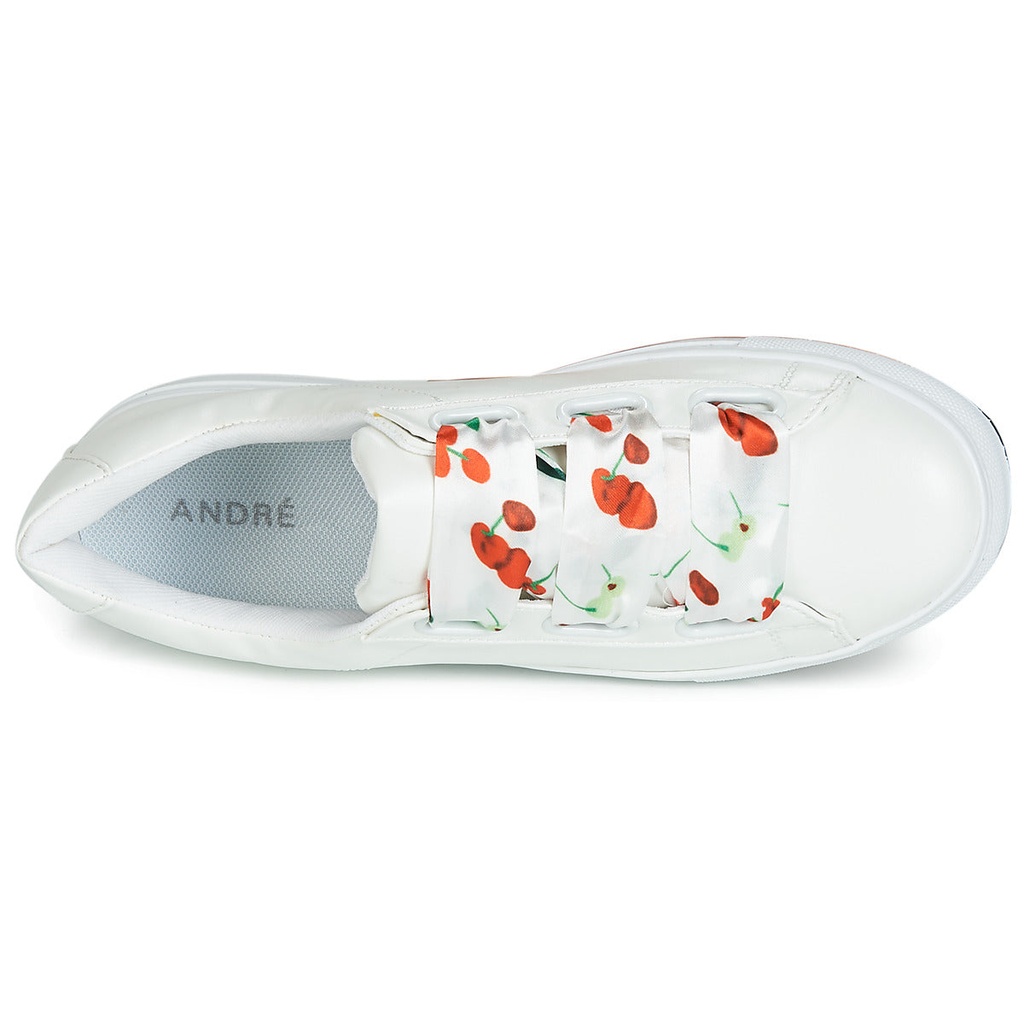 Andre Baskets Femme Solange Cuir Blanc - 7