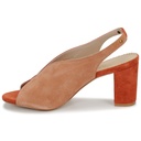 Andre Escarpins Femme Lillusioniste Daim Orange - 4