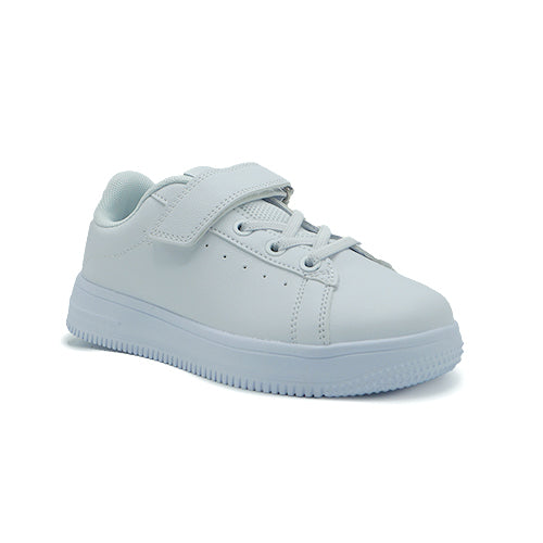 Kids Casual Shoes White Charcoal Gray - 2