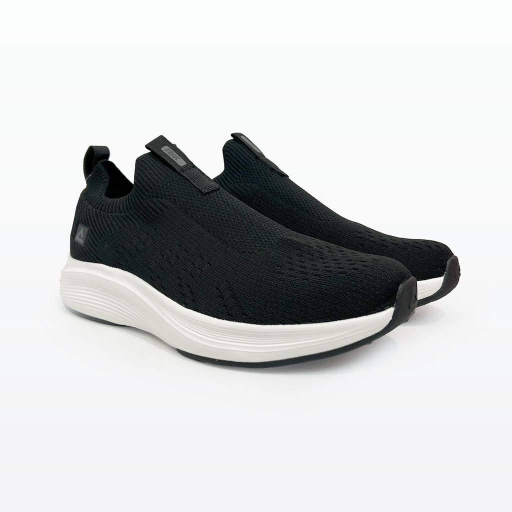 Peak Casual Slip On Shoes Black White - 2
