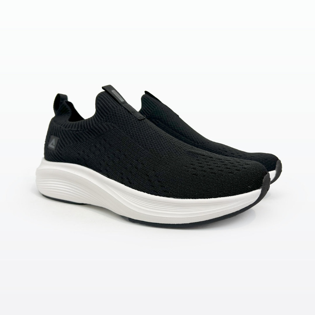 Peak Casual Slip On Shoes Black White - 2