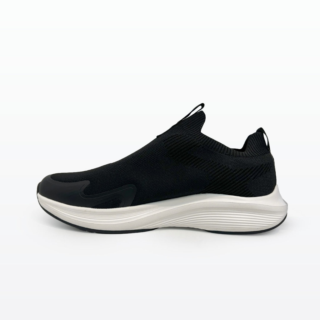 Peak Casual Slip On Shoes Black White - 3