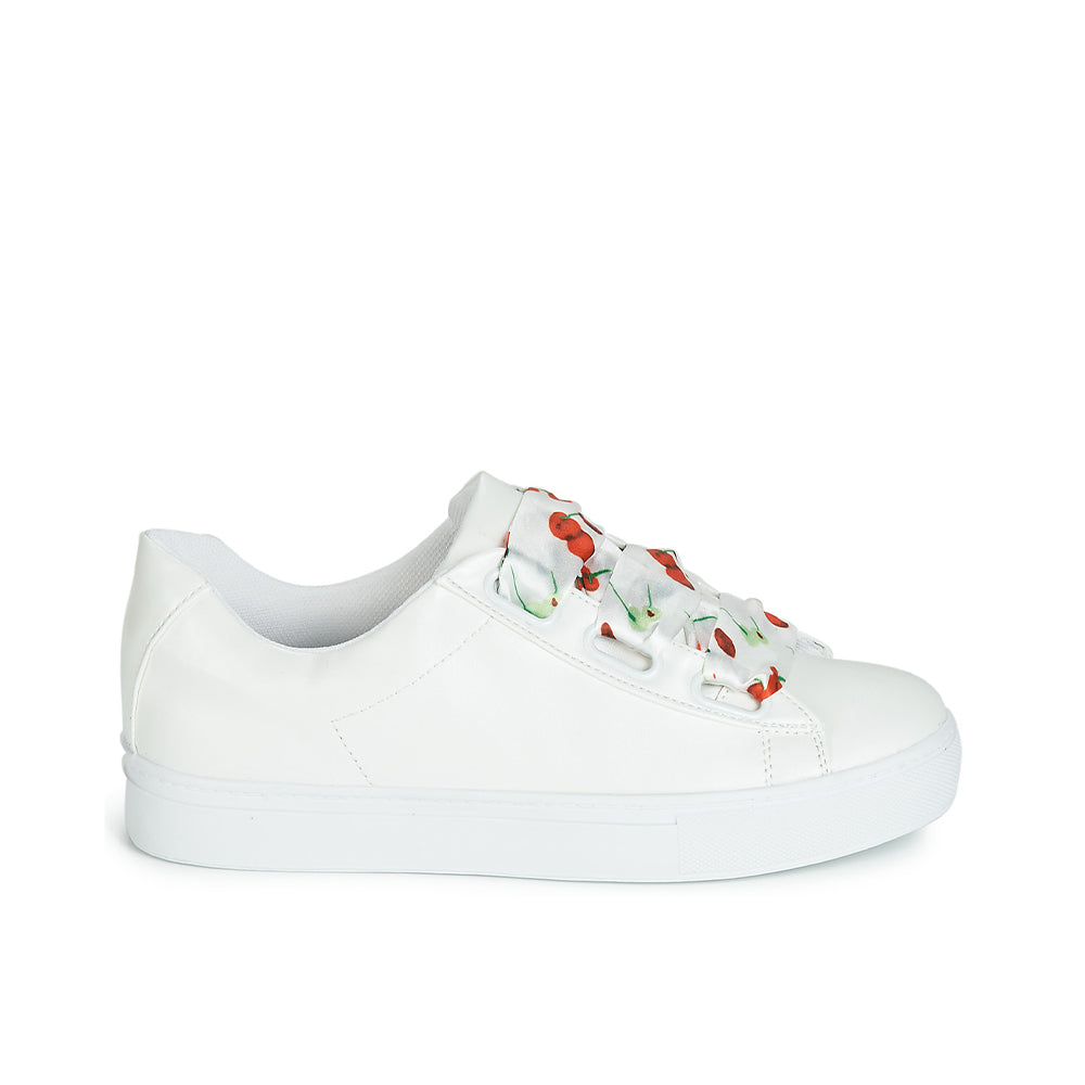 Andre Baskets Femme Solange Cuir Blanc