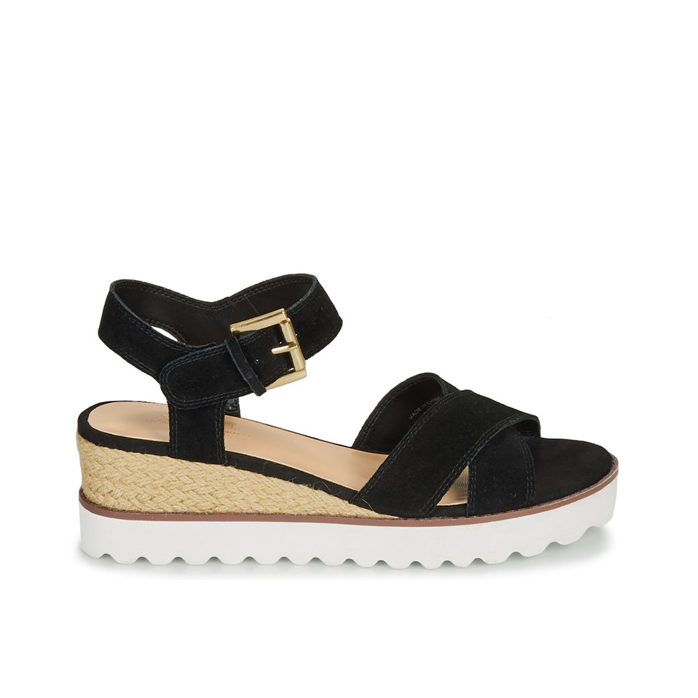 Andre Sandales Femme Daim Noir