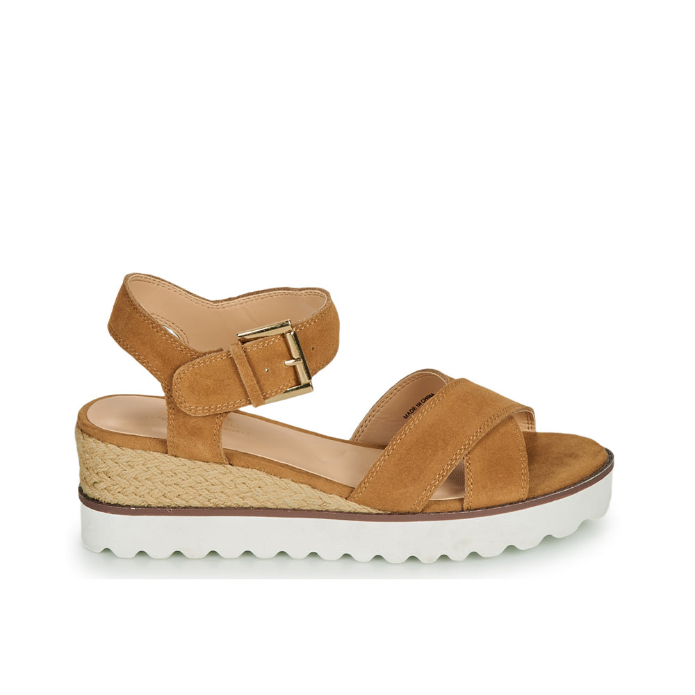 Andre Sandales Femme Daim Marron