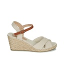 Andre Sandales Femme Pauletta Textile Beige