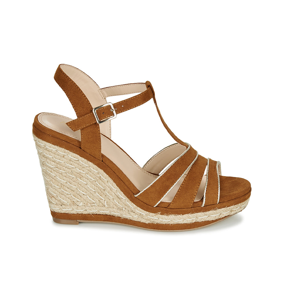 Andre Sandales Femme July Cuir Marron