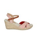 Andre Sandales Femme Pauletta Textile Rouge