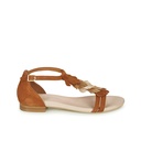 Andre Sandales Femme Briana Daim Marron