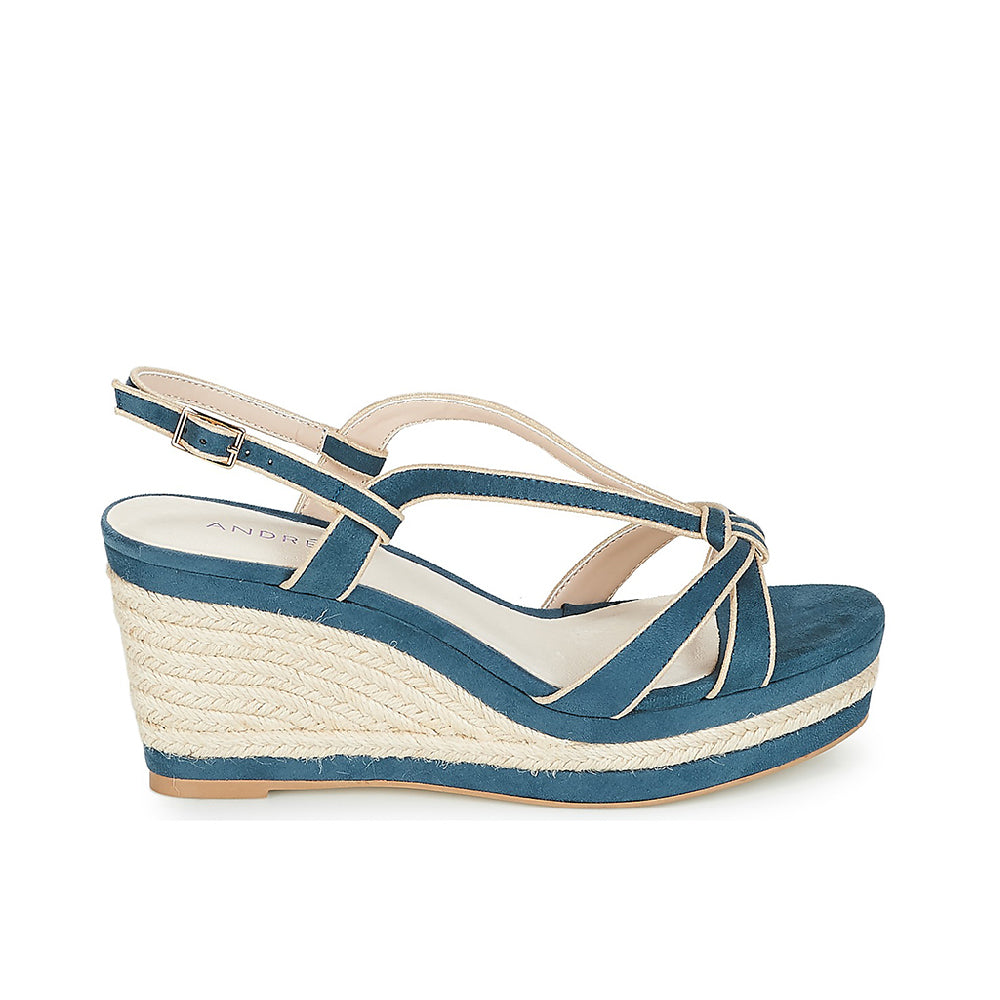 Andre Sandales Femme Tempo Bleu