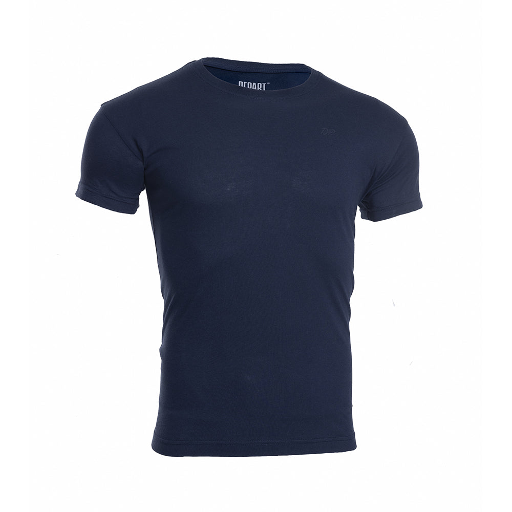 Depart T-Shirt Homme Bleu 100% Coton Simple