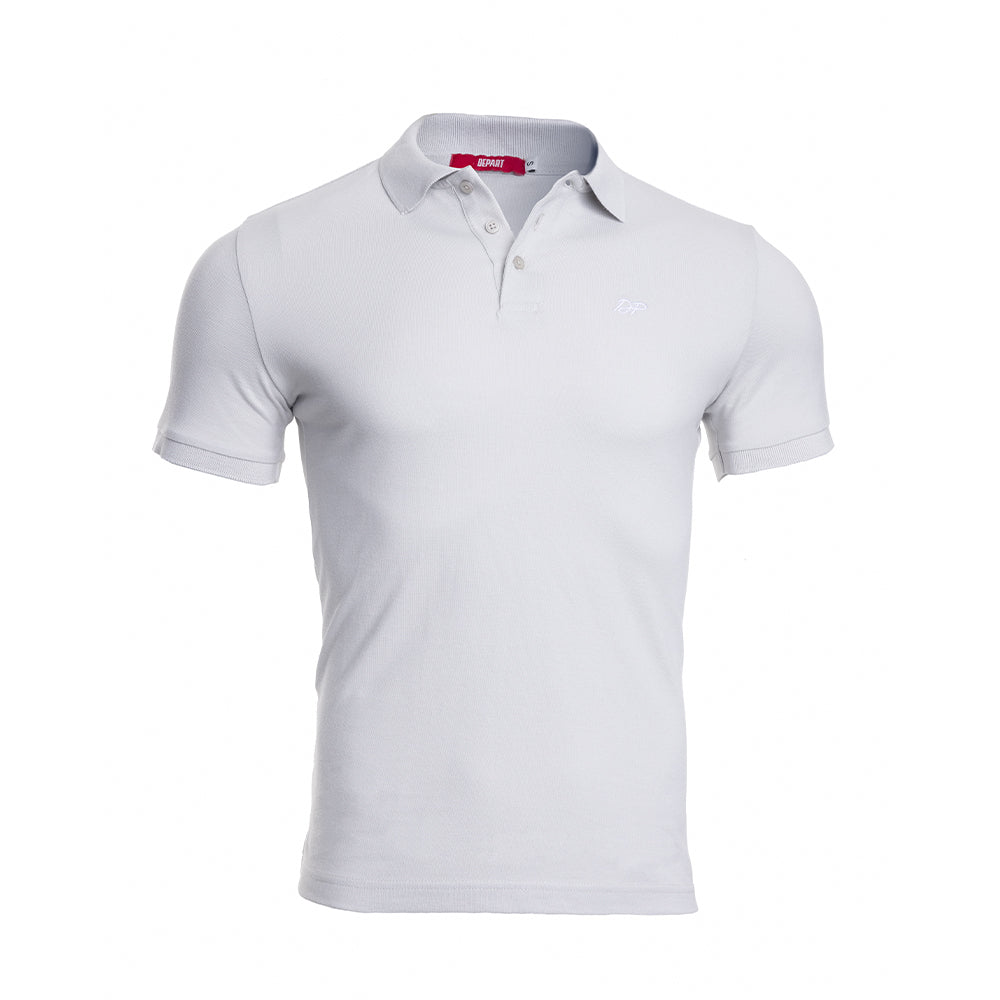 Depart Polo Shirt Homme Regular Gris 100% Coton